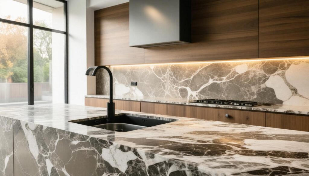 custom countertops in kitchen 