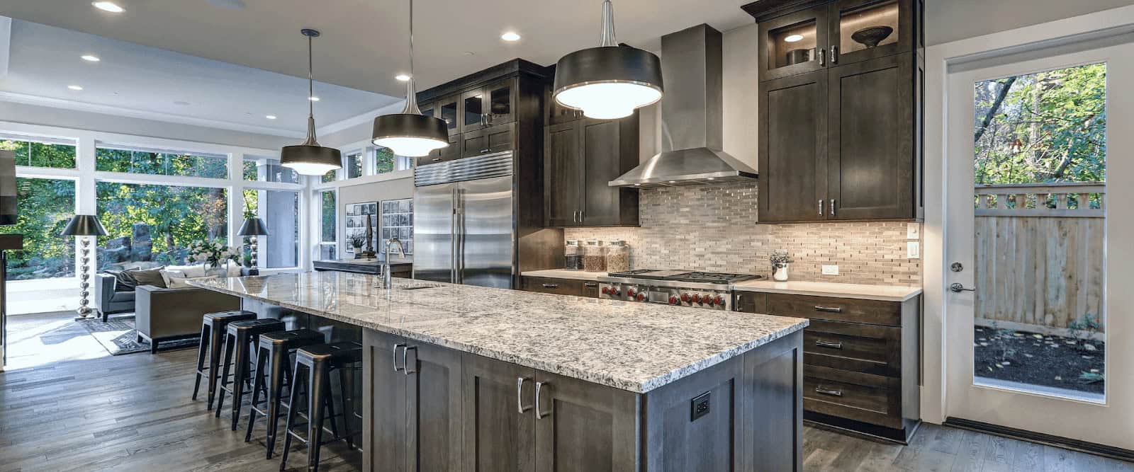 Cabinet and countertop installed