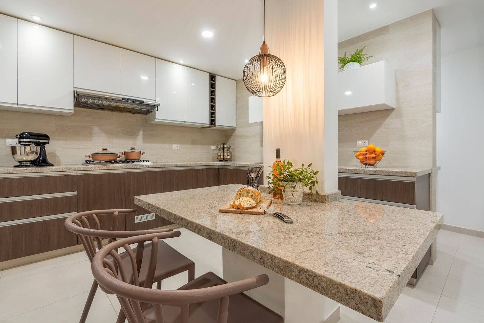 kitchen granite space